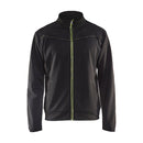 Black Blaklader sweatshirt with a yellow zipper on a white background