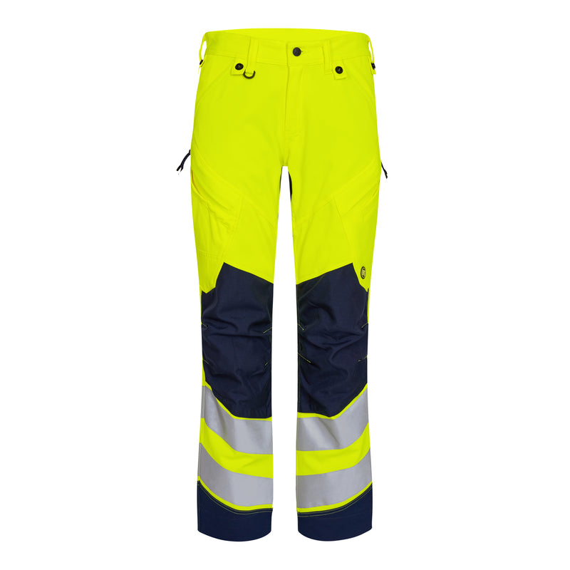 Engel 2544-314 Safety Trousers - Hivis Yellow/Blue Ink