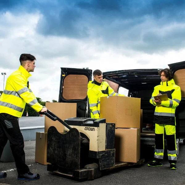 Hi vis trousers and high visibility work trousers at Kustom Workwear Waterford