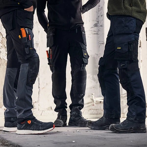 Work trousers in durable, stretch and hi-vis styles for professional tradespeople