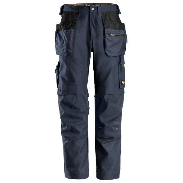 Snickers 6224 AllroundWork Canvas+ Stretch Work Trousers+ Holster Pockets - Navy
