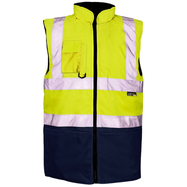 Supertouch Hi-Vis Reversible Bodywarmer 2-Tone