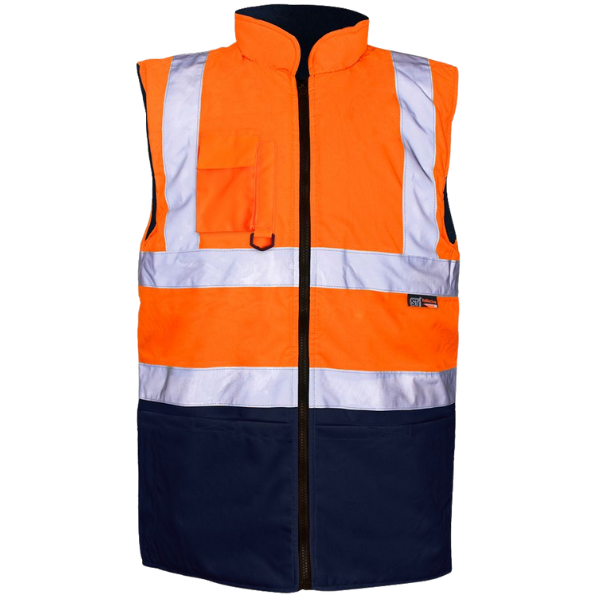 Supertouch Hi-Vis Reversible Bodywarmer 2-Tone