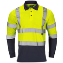 Supertouch Hi-Vis 2-Tone Polo Shirt Long Sleeve