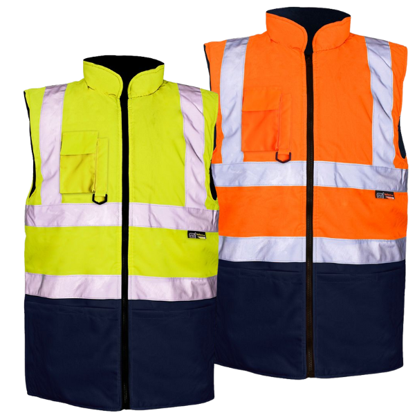 Supertouch Hi-Vis Reversible Bodywarmer 2-Tone