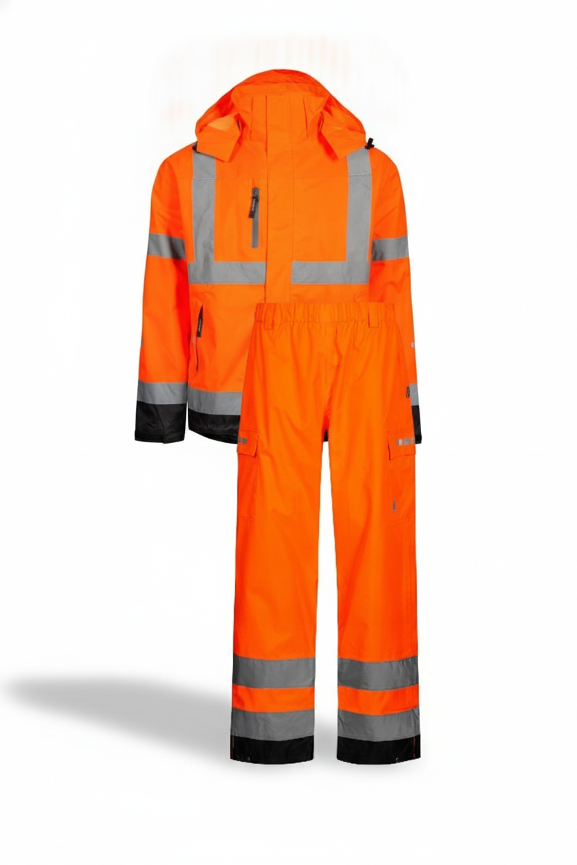 Lyngsoe FOX6052 Jacket & FOX6055 Trousers Hi-Vis Set