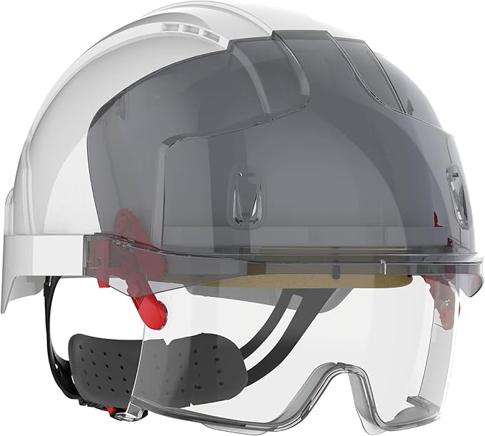 JSP EVO VISTAlens Safety Helmet with integrated Eyewear - Vented