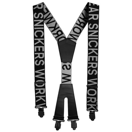 Kustom Workwear Waterford Snickers Workwear range. Snickers 9064 Logo Braces. The braces provide all-day secure fastening of trousers.