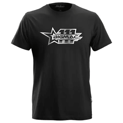 Bigmac 111 x Snickers 2502 Mens Classic T-Shirt. Part of a special release supporting Brian McCormack, renowned Irish TT race. Shop at Kustom Workwear.