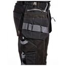 Close-up of the right holster pocket on Blaklader 15991860 Black Craftsman Work Trousers, showing pocket construction and materials.