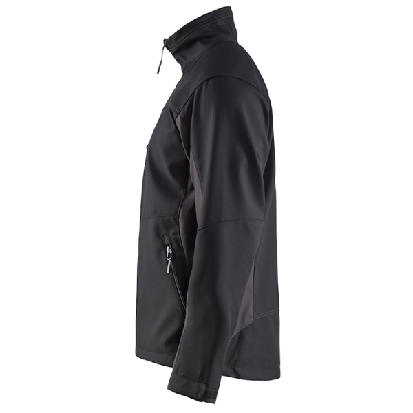 Left side view of the Blaklader 4950 Softshell Jacket.
