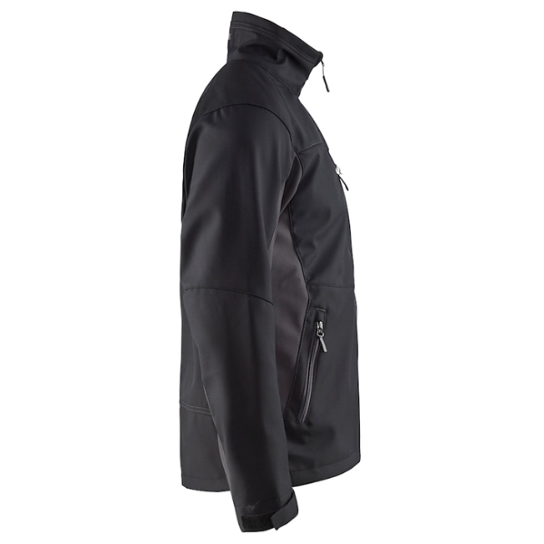 Right side view of the Blaklader 4950 Softshell Jacket.