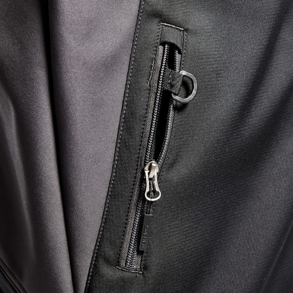 Close-up of the side pocket detail on the Blaklader 4950 Softshell Jacket.