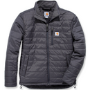 Shadow Grey quilted jacket with Carhartt logo on a white background