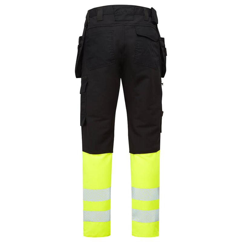 Portwest DX457 Hi-Vis Class 1 Detachable Holster Pocket Craft Trousers