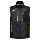 Portwest DX470 DX4 Hybrid Baffle Gilet. The DX4 uses a body-mapped design to balance insulation and freedom of movement. Available at Kustom Workwear.