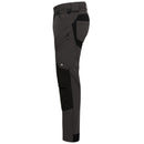 Black work trousers by Engel Workwear on a white background. Available at Kustom Workwear.