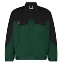 Green and black Engel Enterprise Work Jacket on a white background.