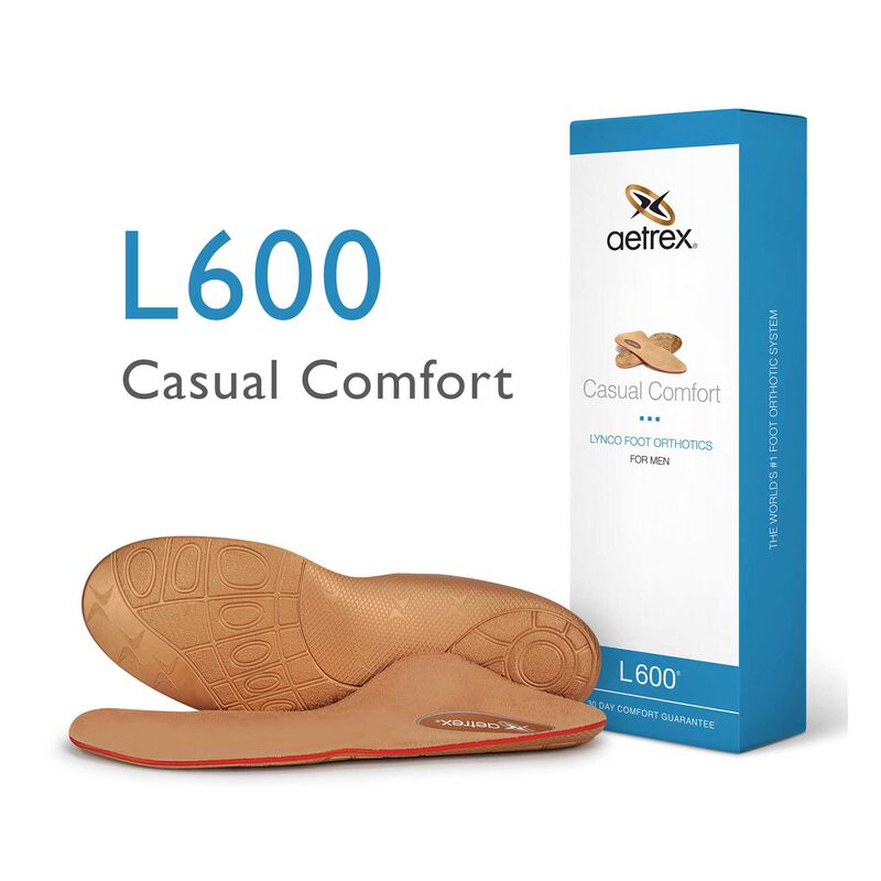 Aetrex Men's Casual Orthotics Insole L600M