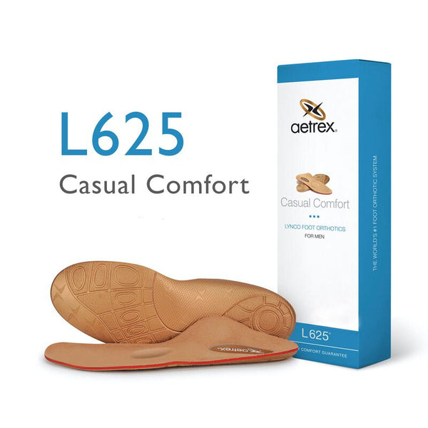 Men's Casual Comfort Posted Orthotics W/ Metatarsal Support - L625M