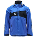 Blue and black jacket with a visible brand logo on a white background. Available at Kustom Workwear.