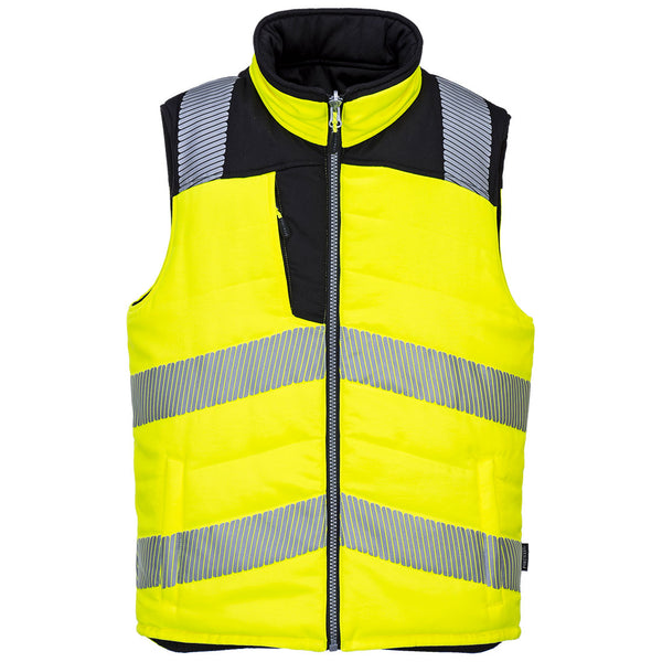 Portwest PW374 PW3 Hi-Vis Reversible Bodywarmer