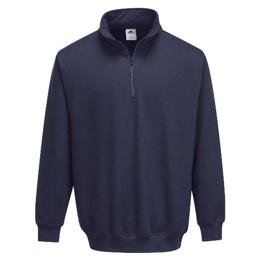 Portwest B309 Sorrento Zip Neck Sweatshirt (Navy)