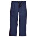 Portwest Bizweld Trousers BZ30. Navy pants against a white background. Portwest Workwear Range.
