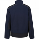 A Navy Regatta TRA651 Sandstorm jacket with a zip guard, adjustable cuffs, and reflective trim. Part of the Kustom Workwear Outlet Sale.