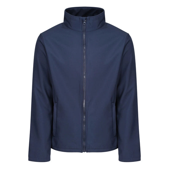 Regatta TRA728 Eco Ablaze softshell. Navy. Front Profile View. Kustom Workwear Regatta Workwear Range.