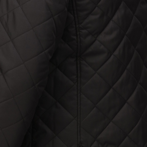 Close-up of a black Regatta jacket texture.
