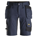 Kustom Workwear Snickers Range: Snickers 6141 AllroundWork, Stretch Shorts Holster Pockets. Slim fit work shorts in stretch with holster pockets.