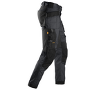 Reinforced holster, ruler and cargo pockets on the right leg of Snickers Workwear 6241 Stretch Trousers.