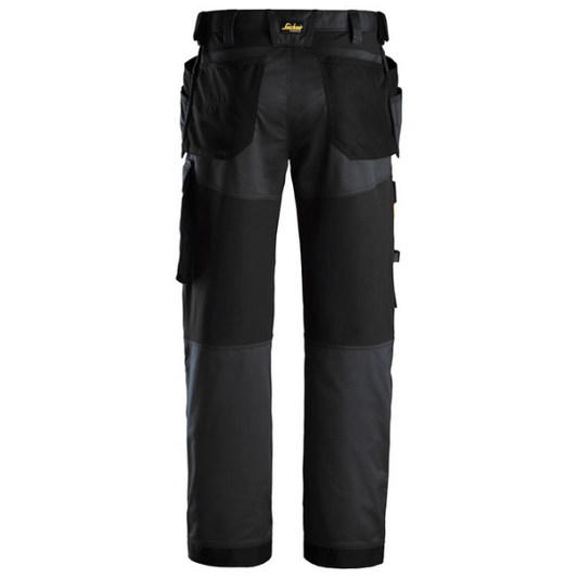 Snickers 6251 Allroundwork Stretch Loose Fit Trousers Holster Pockets. Snickers Workwear available at Kustom Workwear Ireland.