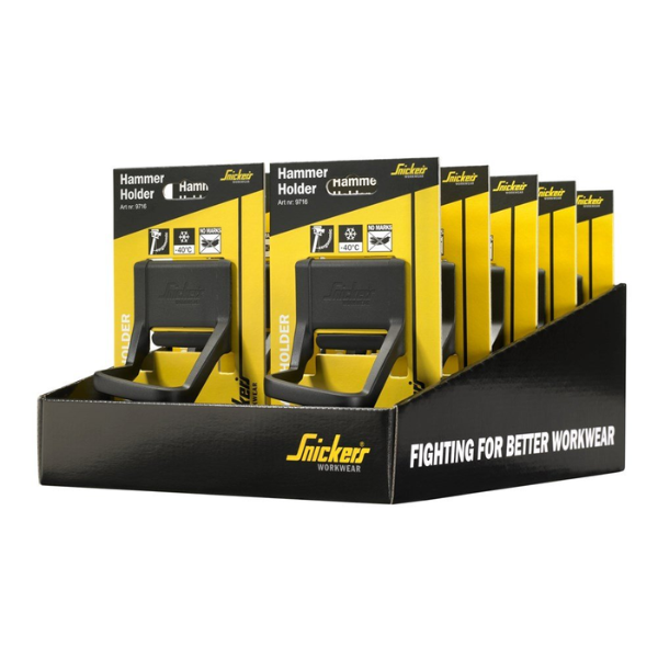 Snickers 9716 Hammer holder, tool holder, Snickers compatible, ergonomic design. Securely holds most hammer sizes. Shop now for convenient and comfortable tool carrying.