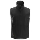 Snickers Windproof Softshell Vest. Black. Versatile softshell vest.