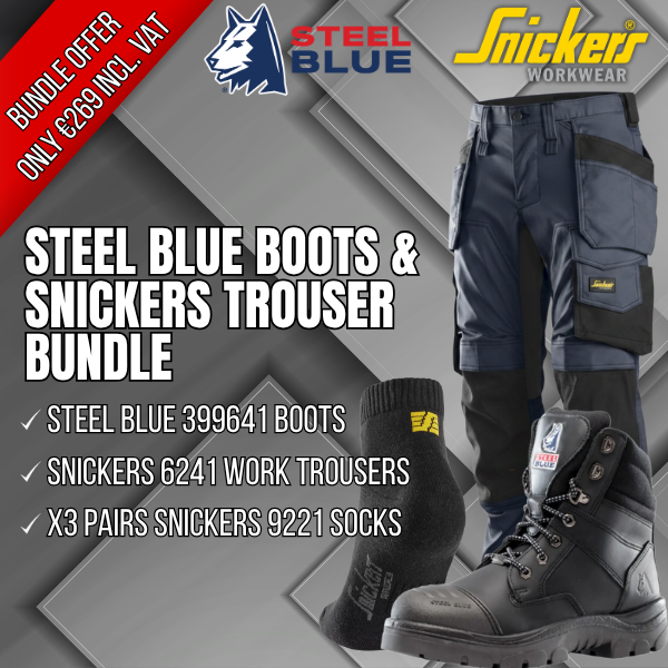 Steel Blue 399641 & Snickers 6241 & Socks Bundle