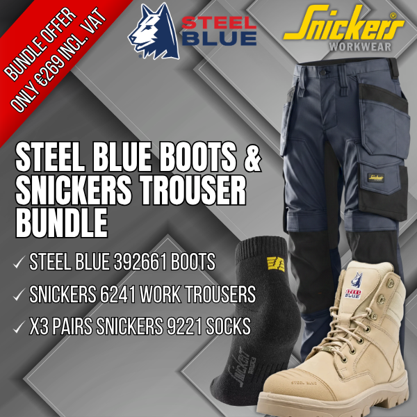 Steel Blue 392661 & Snickers 6241 & Socks Bundle