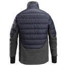 Snickers 1902 Flexiwork Hybrid Jacket, Navy, Grey, Available in Multiple Sizes, Back View. Kustom Workwear Waterford.