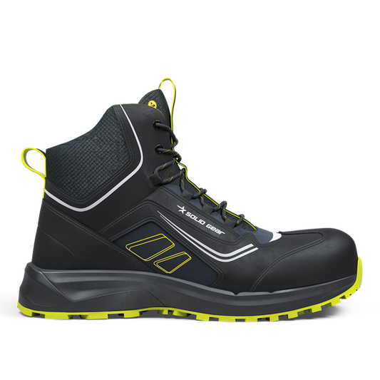 Side view of black Solid Gear Safety Footwear Adapt.