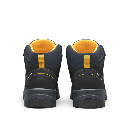 Photography shot of heels and ankle support on Safety Boot SG73202.