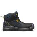 Sideview of black safety boot. Solid Gear Essence.