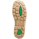 Outsole tread detail of Steel Blue Hobart 392601 boot with green TPU grip pods – Kustom Workwear.