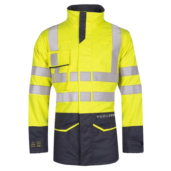 Sioen Pro Glacier Hi-Vis Arc Flash Rain Jacket 7297A2PJD