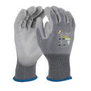 GLOVES, HANTEX VECTA+ GREY, PU PALM, ISO CUT D, GREY/GREY