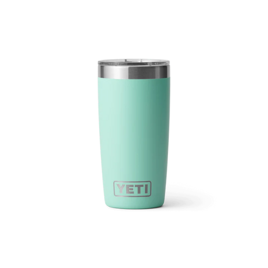 Seafoam Blue YETI tumbler on a white background. Yeti Drinkware at Kustom Workwear Waterford.