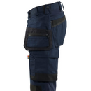 Detailed view of the detachable holster pocket on Blaklader Craftsman Trousers Stretch 1750, ideal for tool storage.