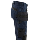 Right side view of Blaklader Craftsman Trousers Stretch 1750 showing tool holders, utility pockets, and carpenter loops.
