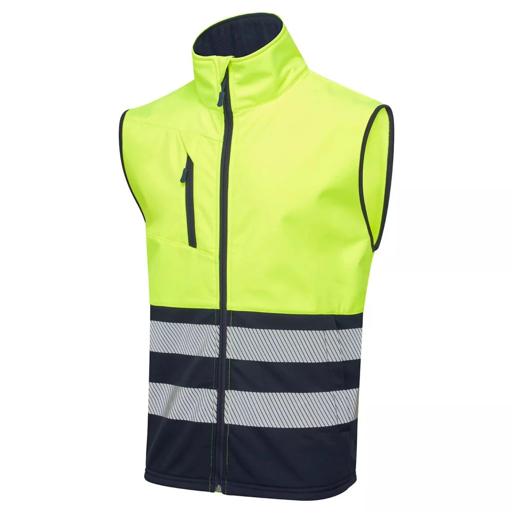 Supertouch Essentials Hi Vis Eco Coolair 2 Tone Softshell Gilet  ESS01