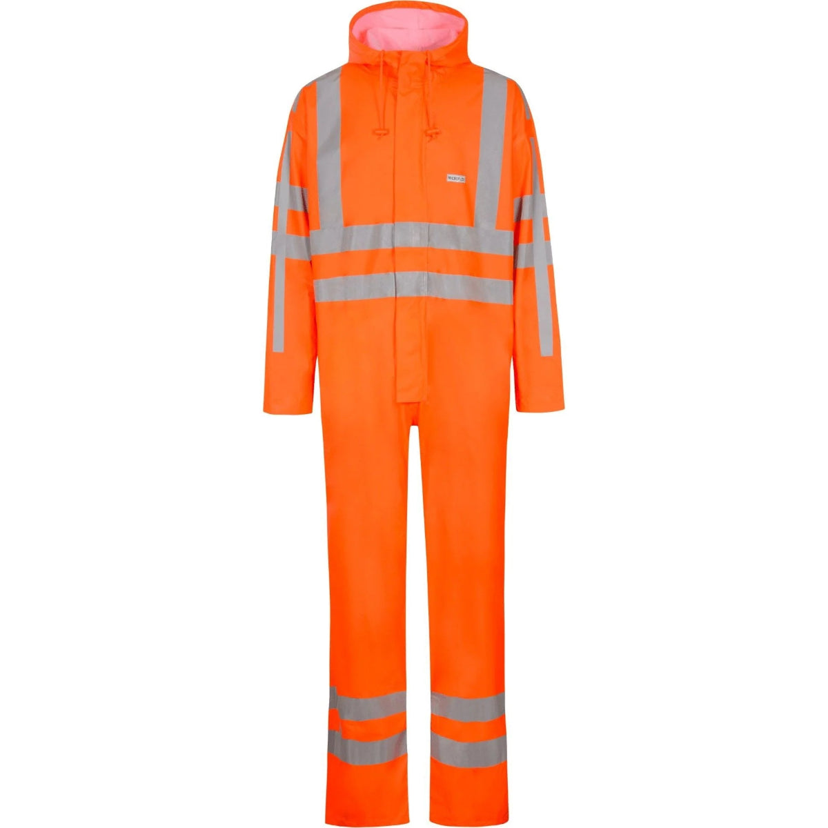 Lyngsoe FR LR57 hi vis flame retardant waterproof coverall orange